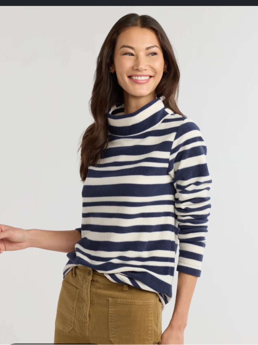 Dudley Stephens Navy and Cream Striped Boatneck Pullover (discontinued - NWT)